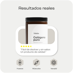Colágeno Puro resultados reales huesos y músculos