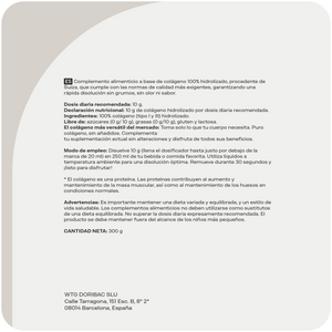 Valor nutricional Colágeno Puro Viteba