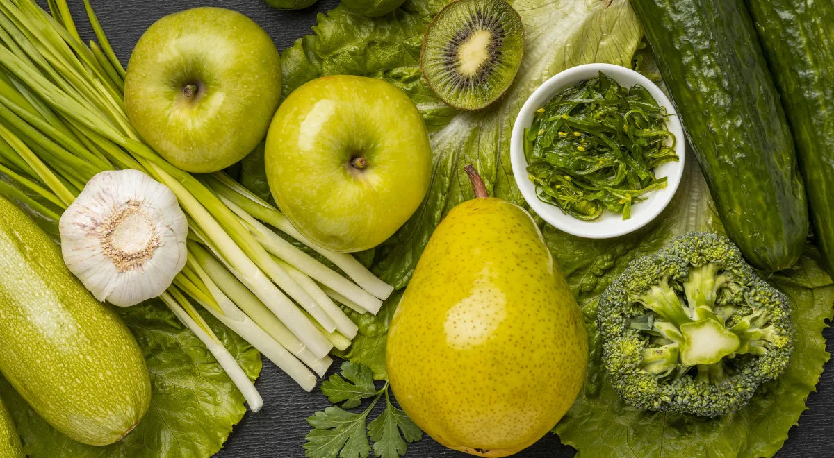 Fruta y verdura verde para una dieta detox