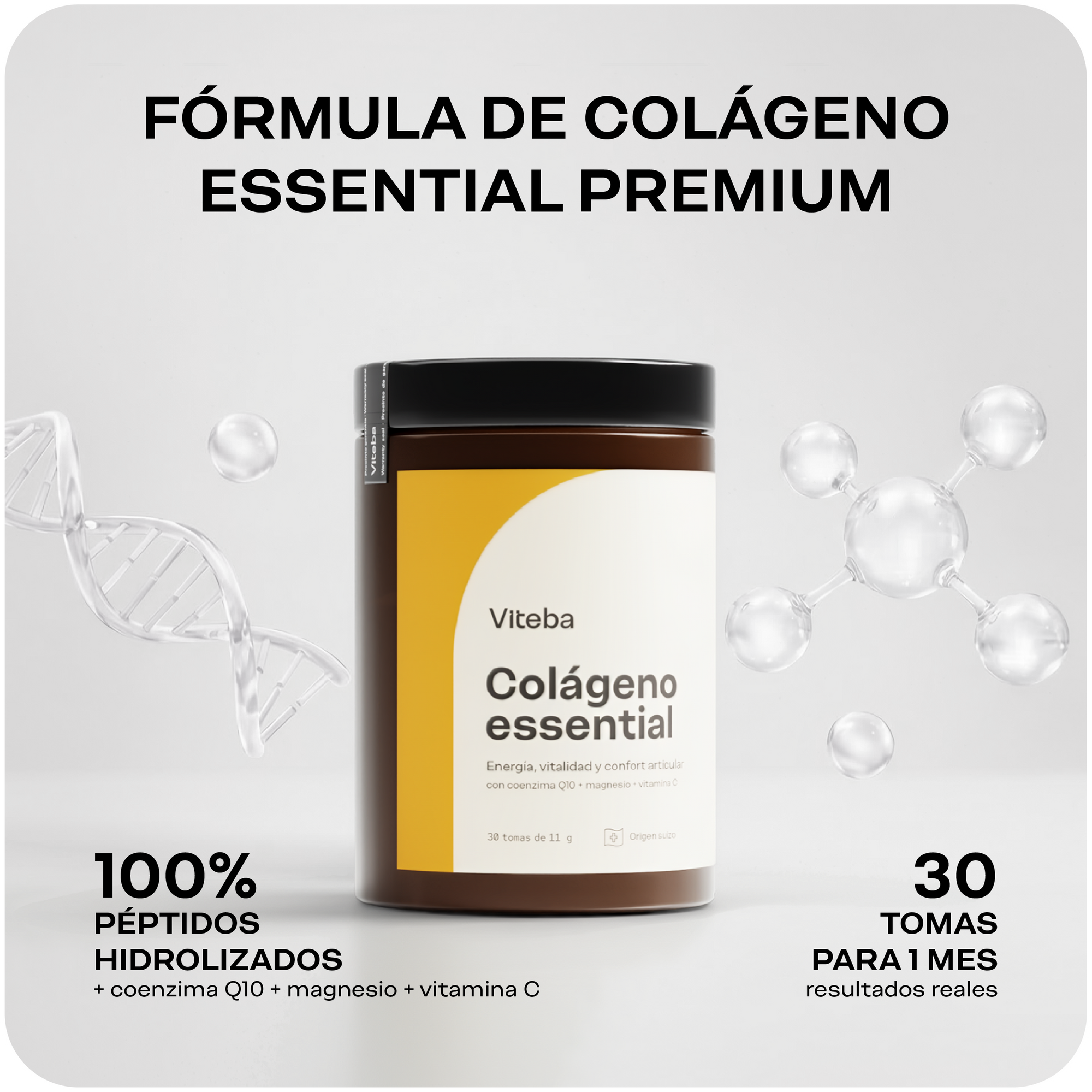 Colágeno Essential con Magnesio, Vit C. Q10, HA+