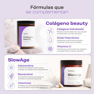 Fórmulas que se complementan: Colágeno Beauty y SlowAge