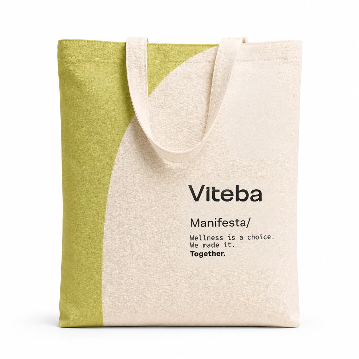 Totebag Viteba Manifesta/ Wellness is a choice. We made it. Together